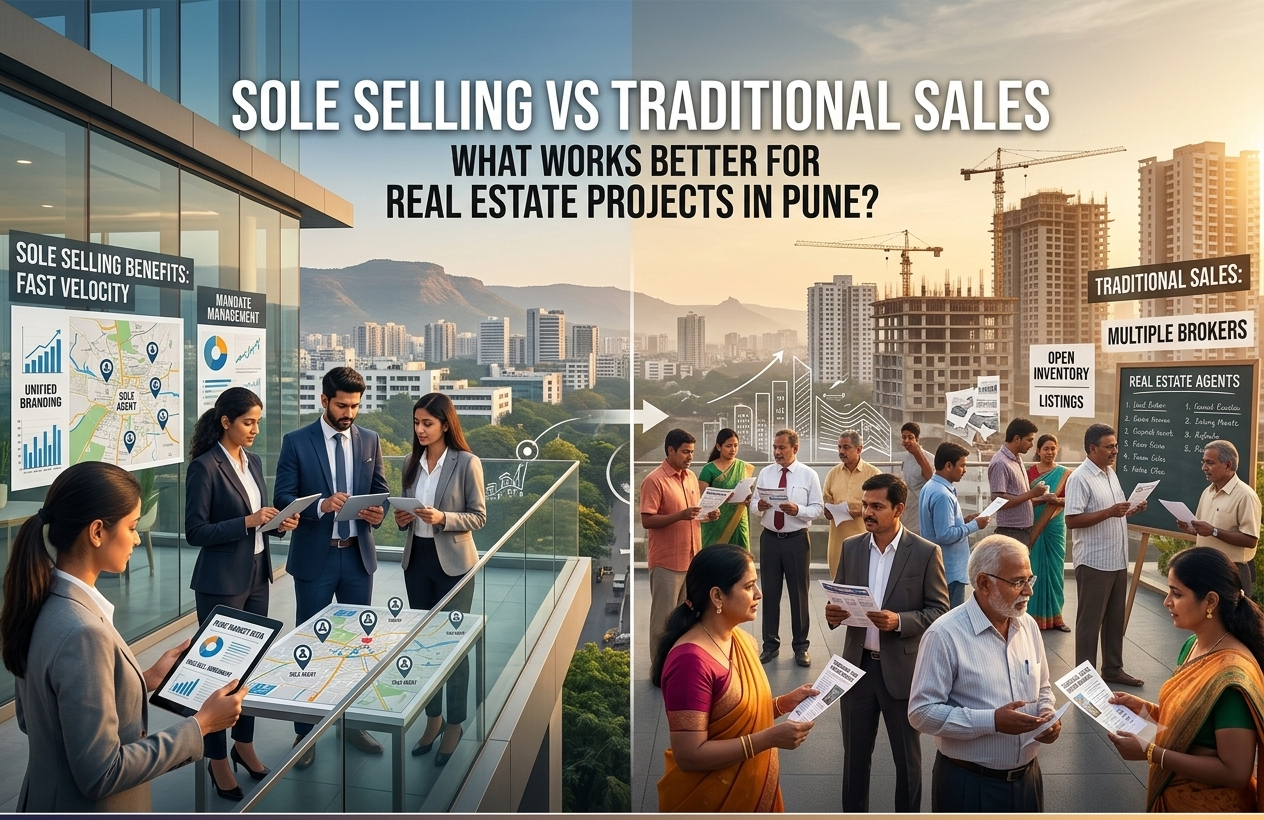 Sole Selling vs Traditional Sales | What Works Better for Real Estate Projects in Pune?